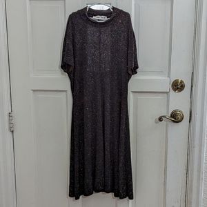 Ronni Nicole Mock Turtleneck Sparkle Dress
